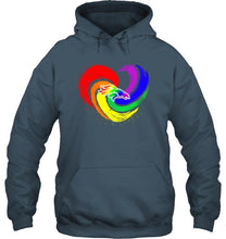 Load image into Gallery viewer, Denver Broncos lgbt tornado heart shirt
