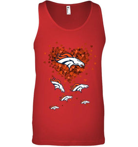 Denver Broncos tiny hearts shape shirt