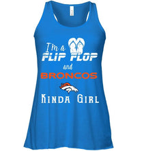 Load image into Gallery viewer, I'm a flip flop and Denver Broncos kinda girl shirt
