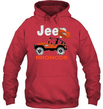 Load image into Gallery viewer, Jeep Denver Broncos fan hoodie
