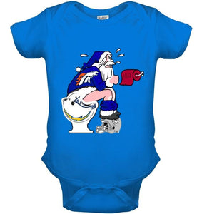 Santa Denver Broncos Toilet shirt