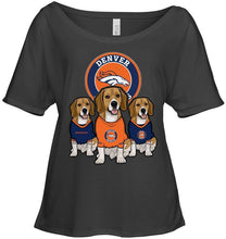 Load image into Gallery viewer, Denver Broncos Beagles fan shirt
