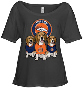 Denver Broncos Beagles fan shirt