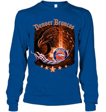 Load image into Gallery viewer, denver broncos eagle american flag shirt
