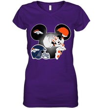 Load image into Gallery viewer, Denver Broncos Minnie cheerleader shirt
