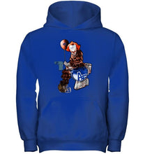 Load image into Gallery viewer, IT Boise State Broncos in toilet halloween hoodie
