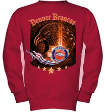 Load image into Gallery viewer, denver broncos eagle american flag shirt
