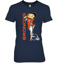 Load image into Gallery viewer, Denver Broncos betty boop fan shirt
