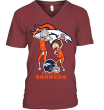 Load image into Gallery viewer, Denver Broncos Rick and morty fan shirt
