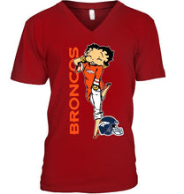 Load image into Gallery viewer, Denver Broncos betty boop fan shirt
