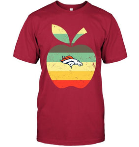 Denver Broncos teacher apple retro shirt