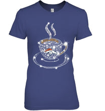 Load image into Gallery viewer, Denver Broncos coffee cup diamond glitter shirt
