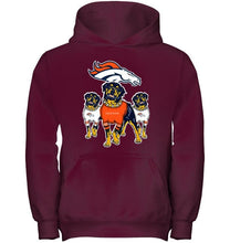 Load image into Gallery viewer, Denver Broncos Rottweilers fan hoodie
