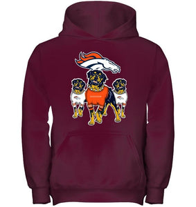 Denver Broncos Rottweilers fan hoodie