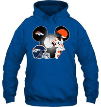 Load image into Gallery viewer, Denver Broncos Minnie cheerleader shirt
