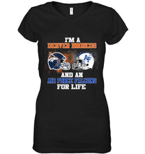 Load image into Gallery viewer, i'm a Denver Bronco and an Air Force Falcon for life shirt
