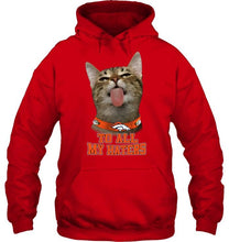 Load image into Gallery viewer, Denver Broncos cat to all my haters shirt
