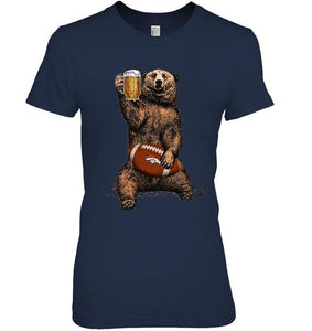 Denver Broncos Beer drinking bear shirt