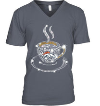 Load image into Gallery viewer, Denver Broncos coffee cup diamond glitter shirt
