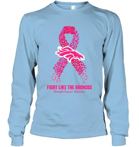 Denver Broncos fight like the Broncos br east cancer warrior shirt