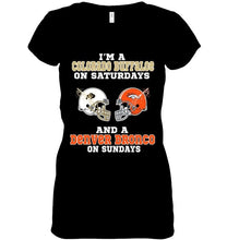 Load image into Gallery viewer, I&#39;m Colorado Buffaloe on saturdays and Denver Bronco on sundays shirt
