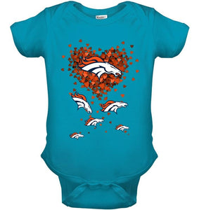 Denver Broncos tiny hearts shape shirt