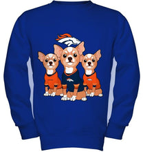 Load image into Gallery viewer, Denver Broncos Chihuahuas fan shirt
