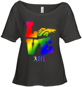 Love Denver Broncos lgbt NFL shirt