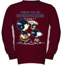 Load image into Gallery viewer, Here we go Denver Broncos snoopy shirt
