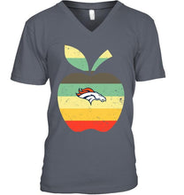 Load image into Gallery viewer, Denver Broncos teacher apple retro shirt
