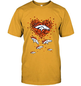 Denver Broncos tiny hearts shape shirt