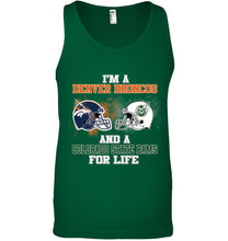 Load image into Gallery viewer, i&#39;m a Denver Bronco and a Colorado State Ram for life shirt
