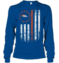 Load image into Gallery viewer, Denver Broncos american flag star shirt
