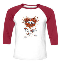 Load image into Gallery viewer, Denver Broncos tiny hearts shape shirt
