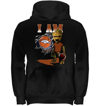 Load image into Gallery viewer, I am Denver Broncos groot shirt
