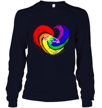 Load image into Gallery viewer, Denver Broncos lgbt tornado heart shirt
