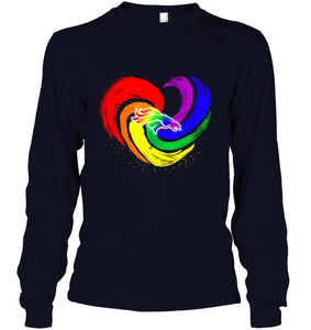 Denver Broncos lgbt tornado heart shirt