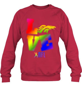 Love Denver Broncos lgbt NFL shirt