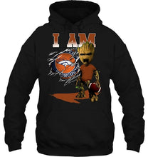 Load image into Gallery viewer, I am Denver Broncos groot shirt
