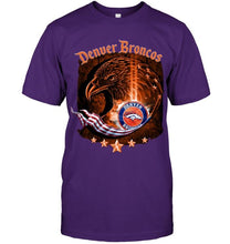 Load image into Gallery viewer, denver broncos eagle american flag shirt
