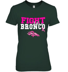 Fight like a Bronco Denver Broncos br east cancer support fan shirt