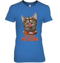 Load image into Gallery viewer, Denver Broncos cat to all my haters shirt
