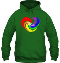 Load image into Gallery viewer, Denver Broncos lgbt tornado heart shirt
