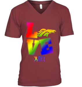 Love Denver Broncos lgbt NFL shirt