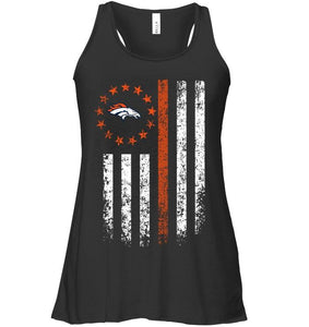 Denver Broncos american flag star shirt