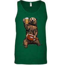 Load image into Gallery viewer, Denver Broncos Beer drinking bear shirt
