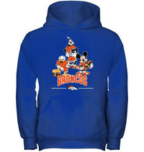 Load image into Gallery viewer, Denver Broncos mickey donald goofy fan shirt
