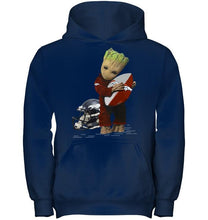 Load image into Gallery viewer, Groot loves Denver Broncos fan hoodie
