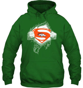 Denver Broncos Superman Ripped shirt