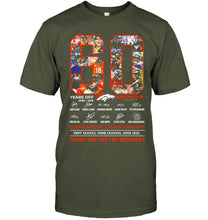 Load image into Gallery viewer, 60 years of Denver Broncos thank you for the memories shirt
